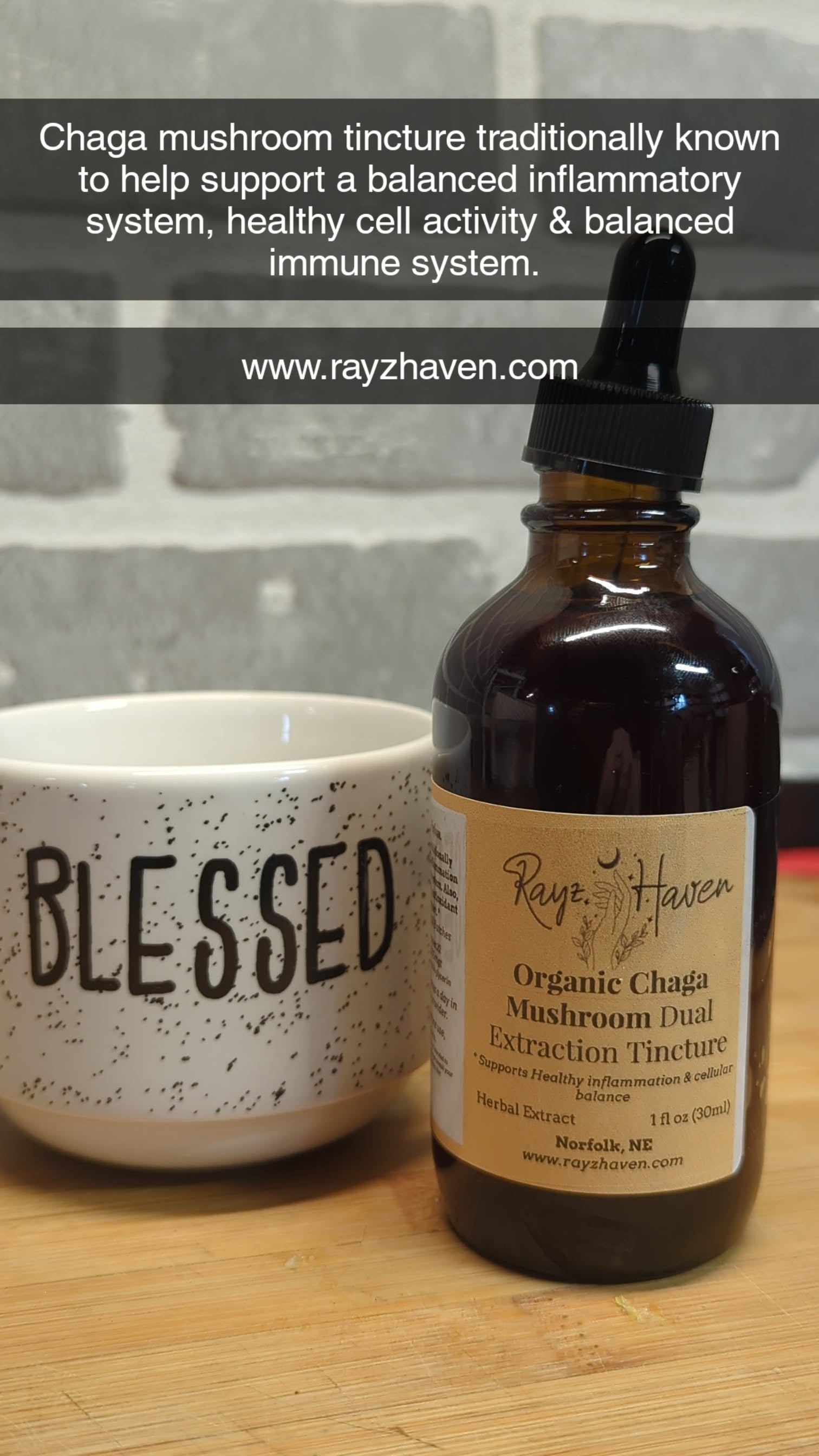 Organic Chaga Mushroom Tincture