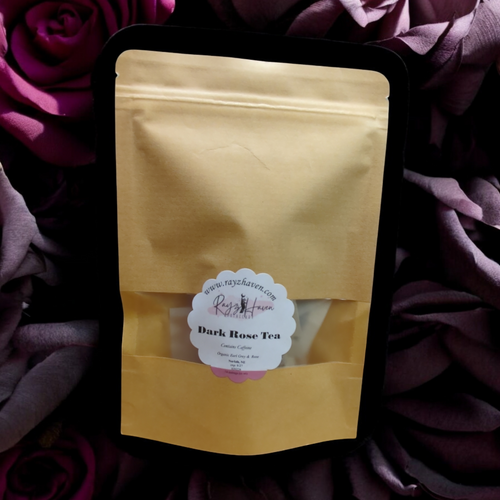 Dark Rose Tea organic Earl Grey black tea with bergamot and rose petals