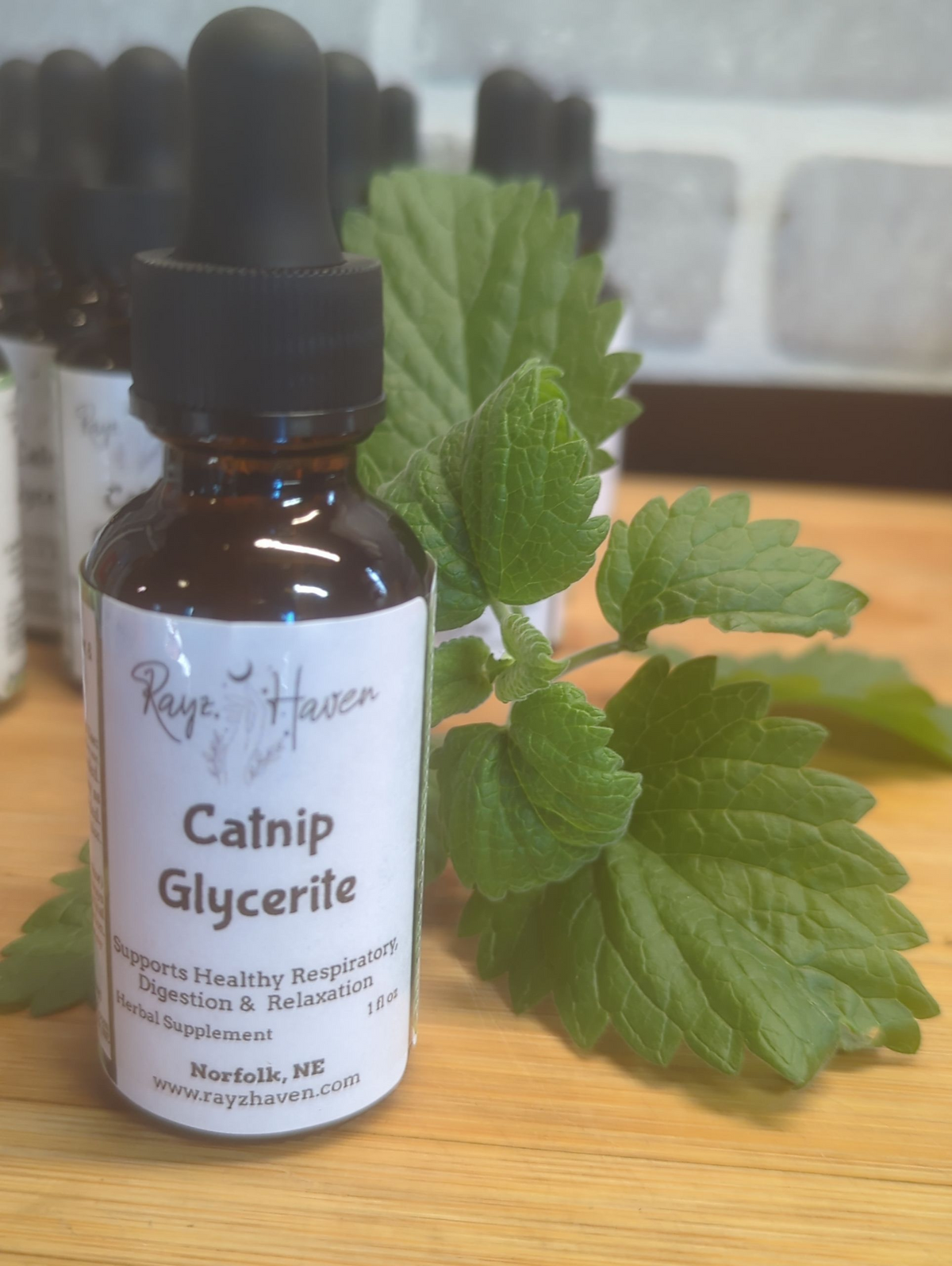 Organic Catnip glycerite and herbal tea