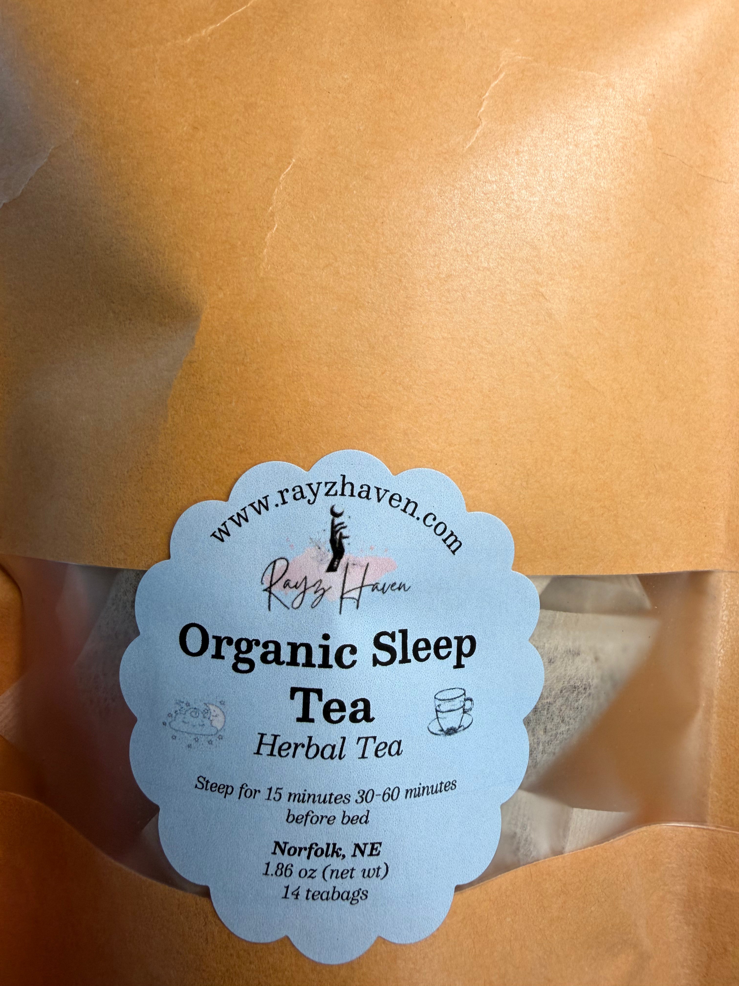 Organic Sleep Tea herbal infusion 