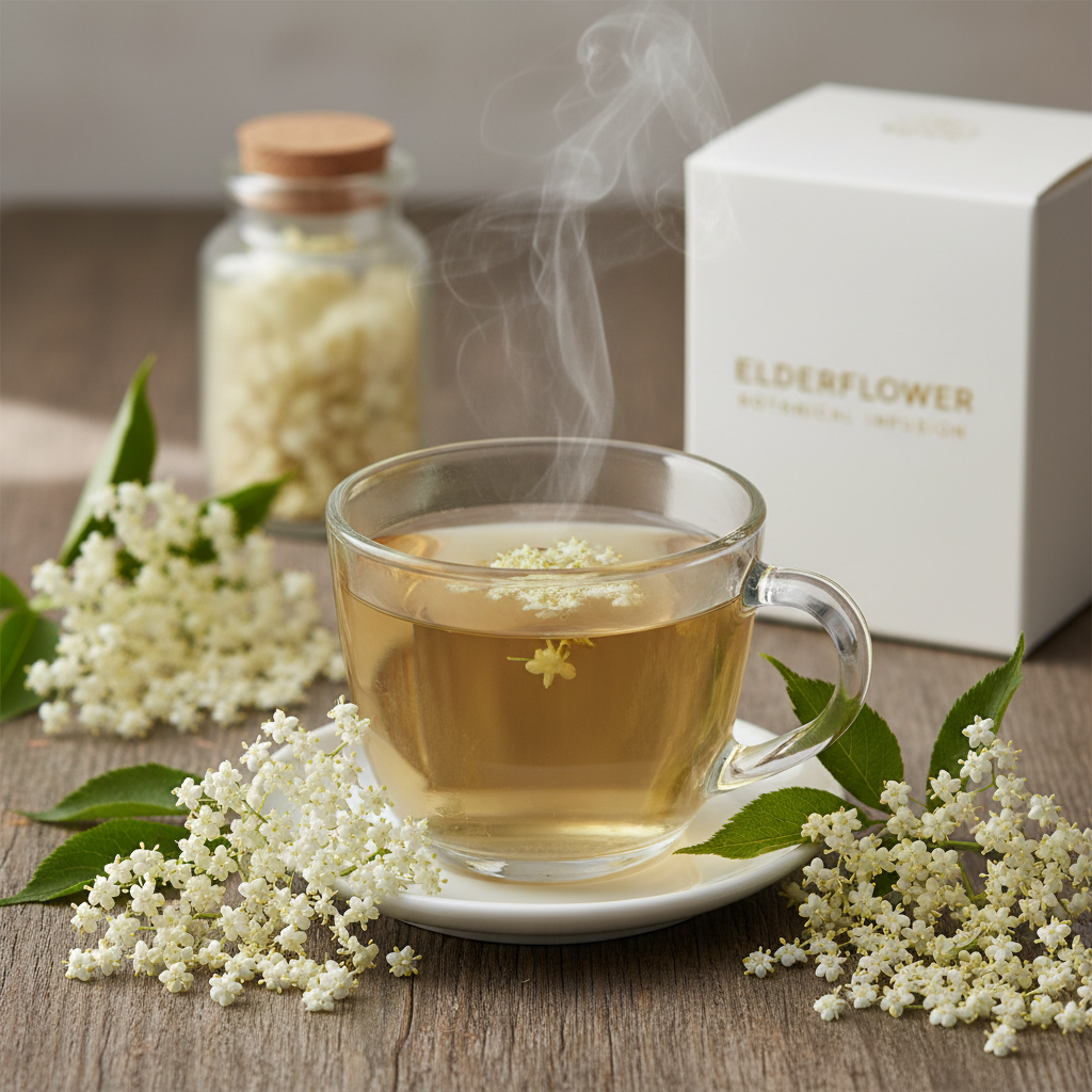 Organic Elderflower (Sambucus nigra)