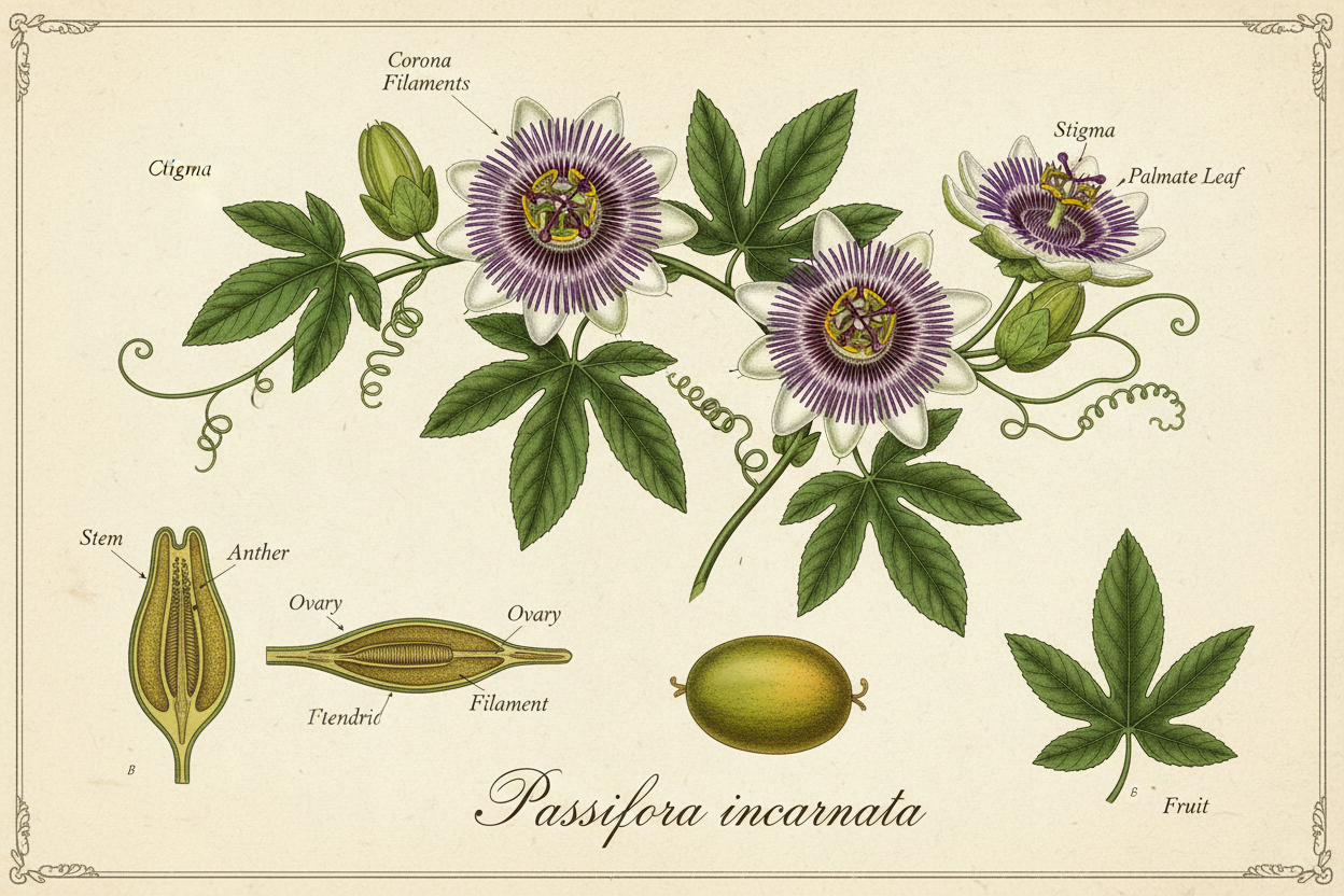 Passionflower monograph (realistic)